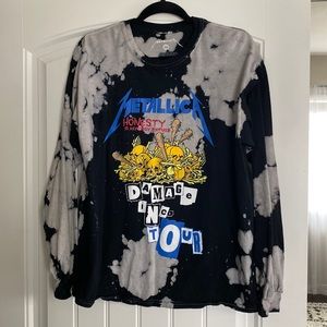 Metallica Tie-Dye Long Sleeve Tee